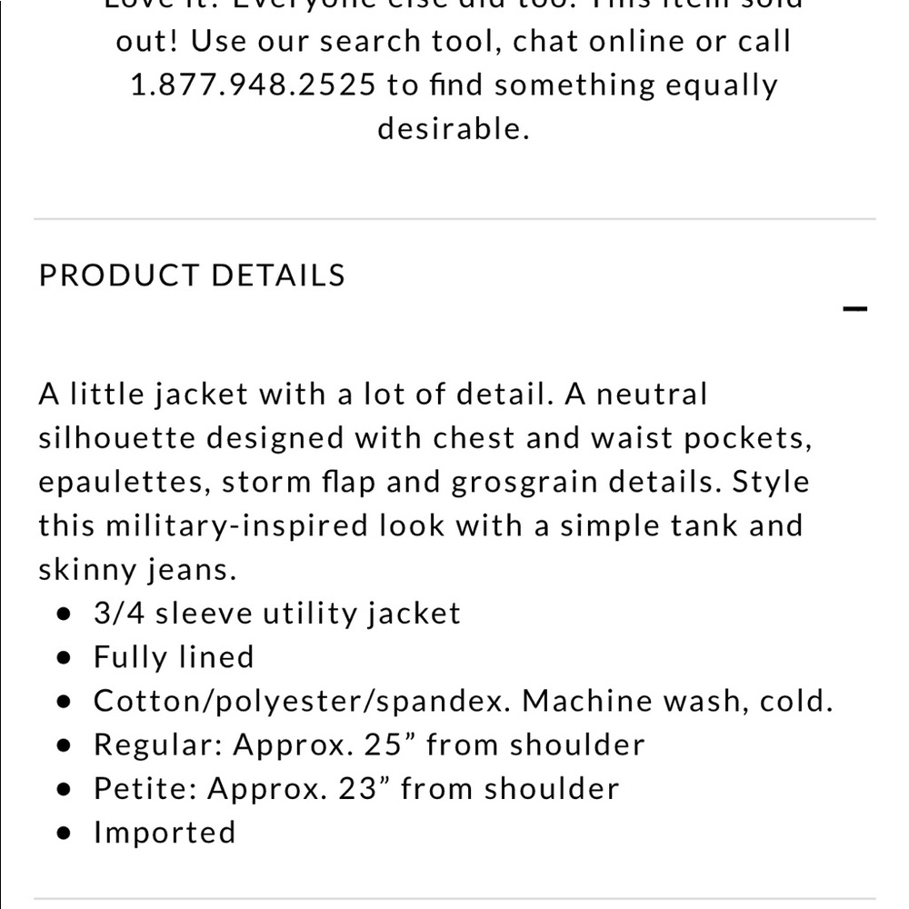 WHBM / Utility Jacket - Picture 8 of 8